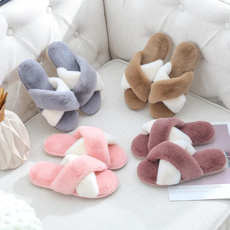 K140 Women Fluffy Winter Sandal Cross Plush Open Toe Sandal Soft Flat Shoes Warm Faux Fur Slipper Home Female Shoes
K140 Women Fluffy Winter Sandal Cross Plush Open Toe Sandal Soft Flat Shoes Warm Faux Fur Slipper Home Female Shoes