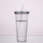 Wholesale 450ml single wall cold cup custom plastic reusable boba tea cup with lids