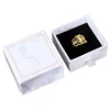 high end white marble box with eco friendly material for jewelry