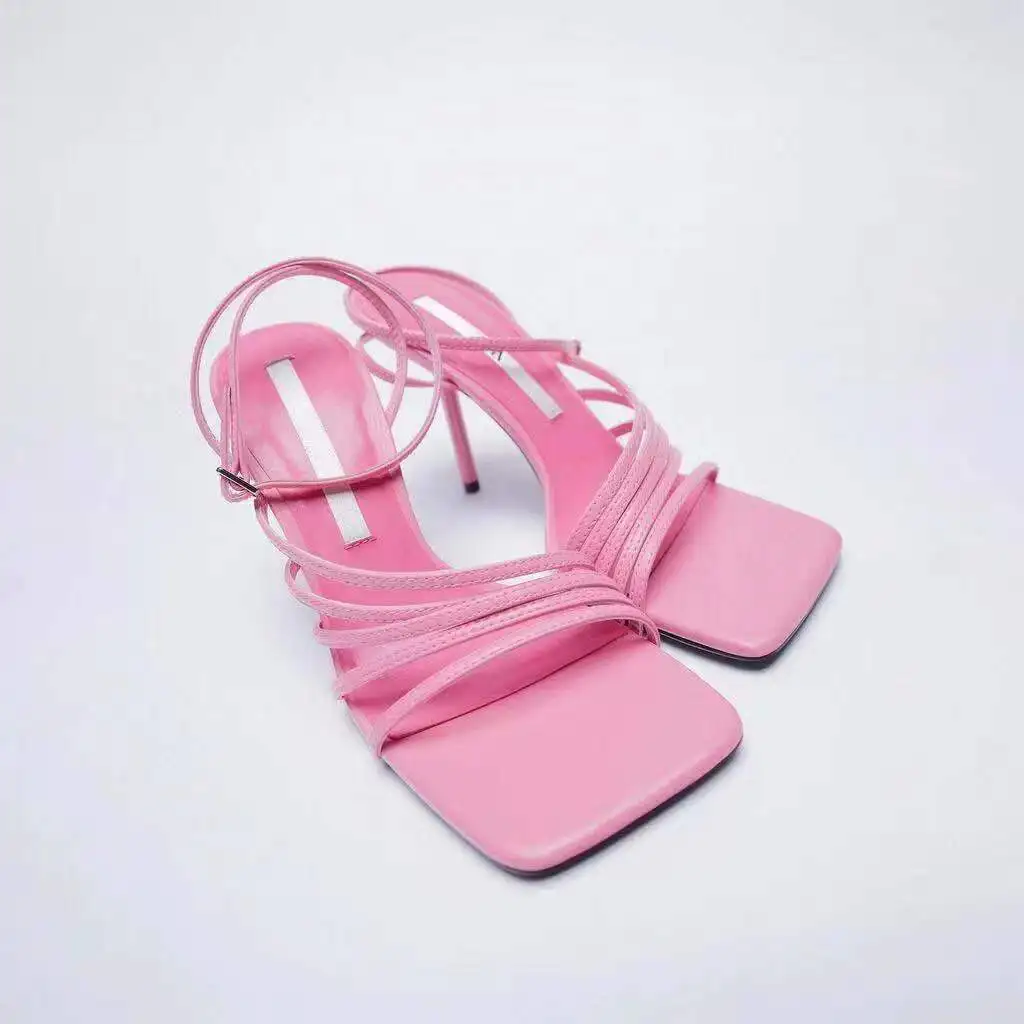 2022 Summer New Ladies shoes Pink orange square toe strap High heel elegant party sandals
2022 Summer New Ladies shoes Pink orange square toe strap High heel elegant party sandals