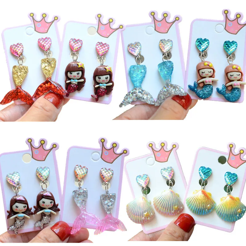 Dress up Princess Jewelry Accessories Fishtail Mermaid Shell Clip on for Little Girls Kids earrings girls Fakes earrings, Corolful
Dress up Princess Jewelry Accessories Fishtail Mermaid Shell Clip on for Little Girls Kids earrings girls Fakes earrings, Corolful