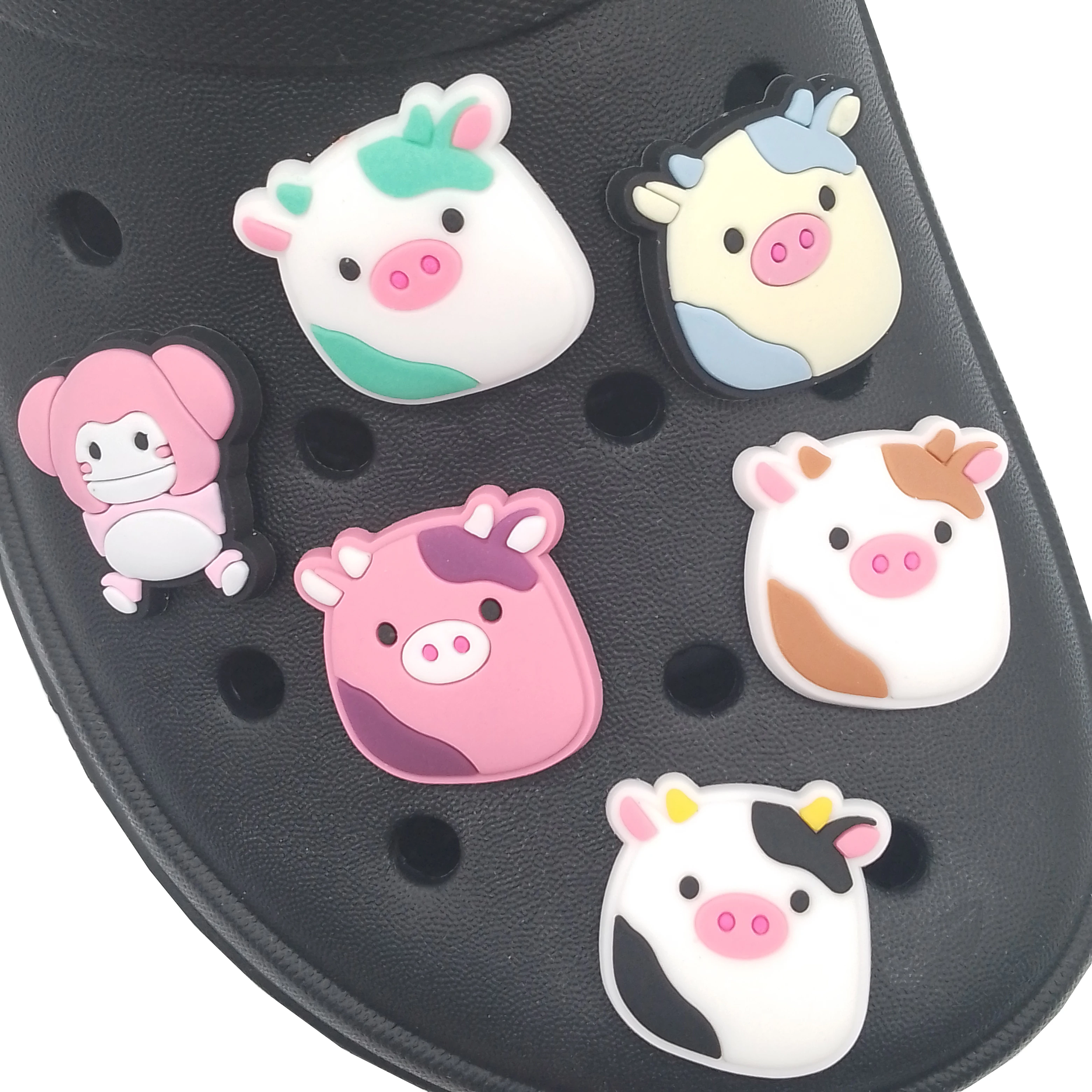 Custom new shoe charm animal cartoon cow croc charms High quality croc Shoes accessories for wholesale design charms
Custom new shoe charm animal cartoon cow croc charms High quality croc Shoes accessories for wholesale design charms