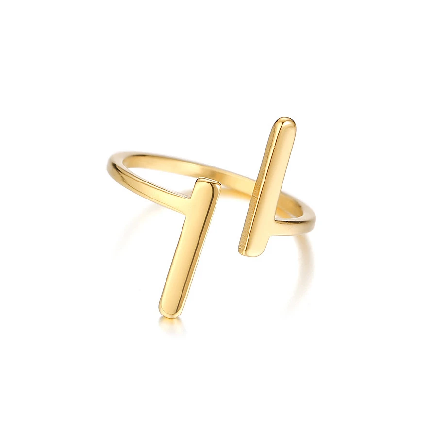 Vintage Simple Style French Chic Fashion Jewelry Stainless Steel Gold Designer Simple Geometric Ring T-shaped Rings
Vintage Simple Style French Chic Fashion Jewelry Stainless Steel Gold Designer Simple Geometric Ring T-shaped Rings