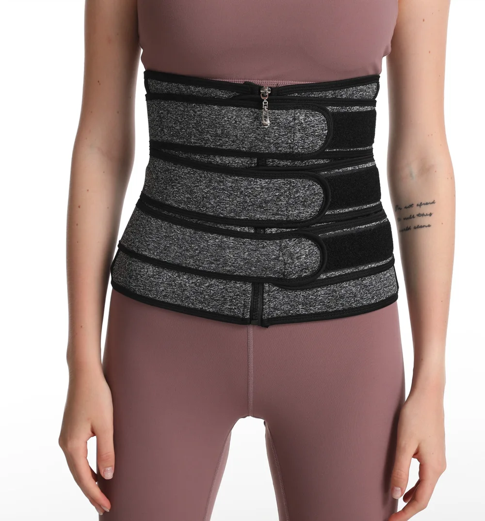 New Printing Logo Women Slimming Workout Compression Double Belt Neoprene Waist Trainer
New Printing Logo Women Slimming Workout Compression Double Belt Neoprene Waist Trainer