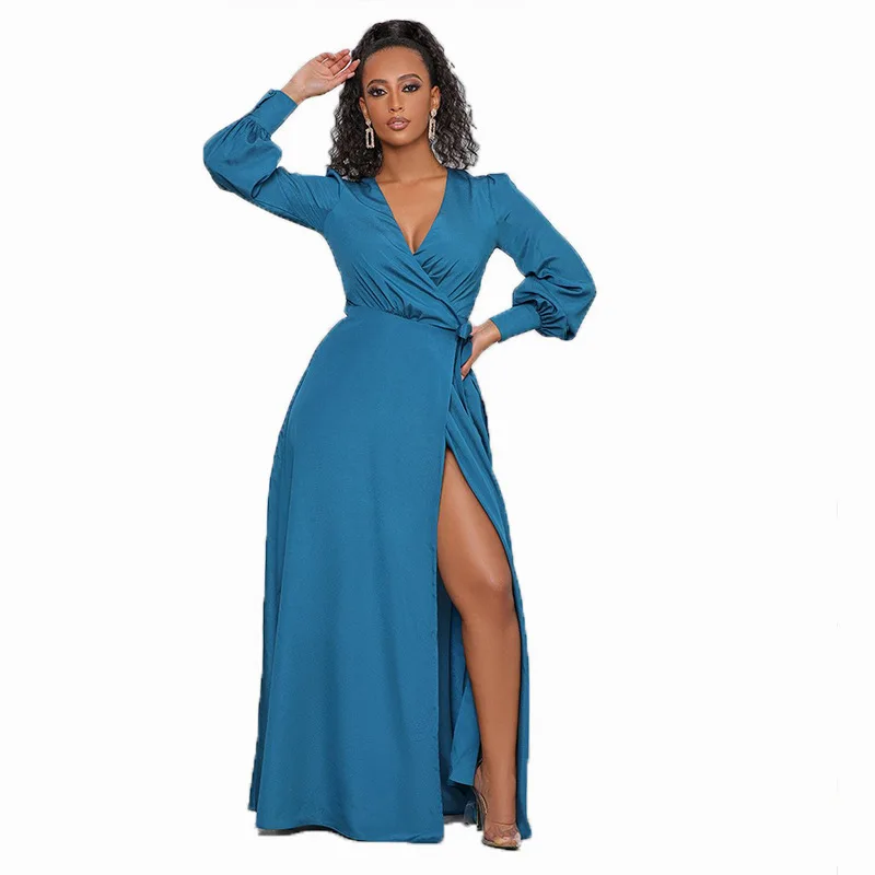 New Style Long European and American V-neck Dress Spring and Summer Long Dress Women's Party Wear, Picture
New Style Long European and American V-neck Dress Spring and Summer Long Dress Women's Party Wear, Picture