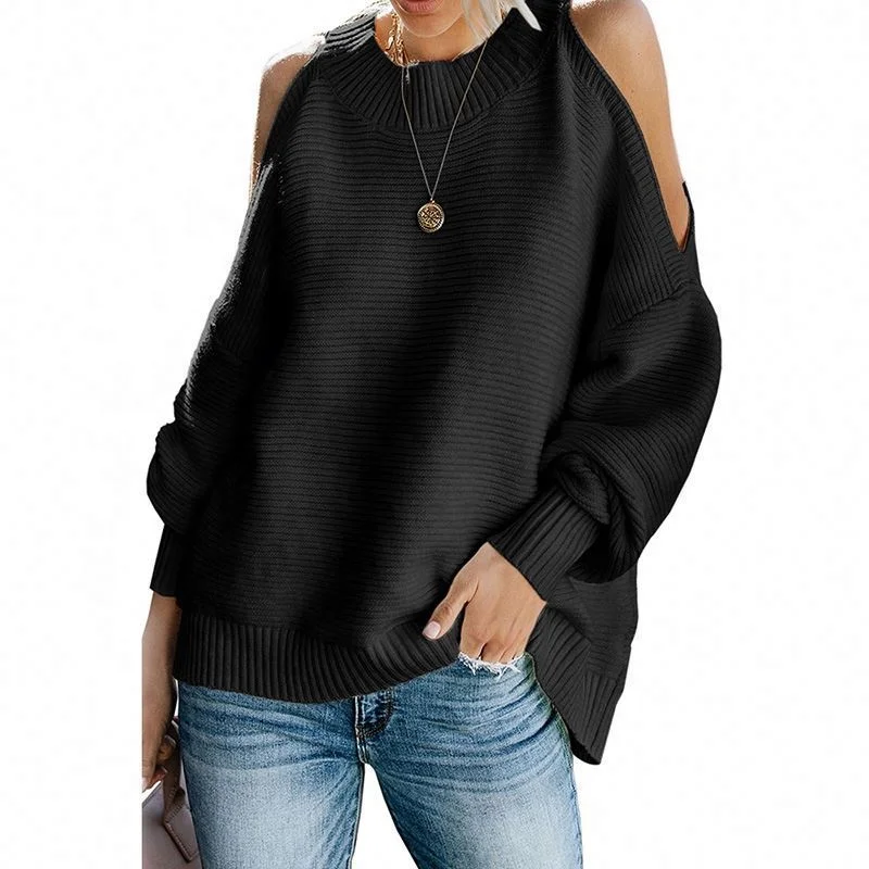 Wholesale 2021 ODM OEM Stylish Loose Cold Shoulder Pullover Round Neck Winter Women Sweaters
Wholesale 2021 ODM OEM Stylish Loose Cold Shoulder Pullover Round Neck Winter Women Sweaters