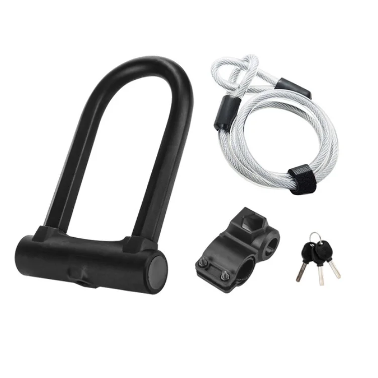 U-shaped electric bicycle vehicle Motorcycle battery car Anti shearing anti theft steel cable U-shaped u lock bike lock, Black
U-shaped electric bicycle vehicle Motorcycle battery car Anti shearing anti theft steel cable U-shaped u lock bike lock, Black