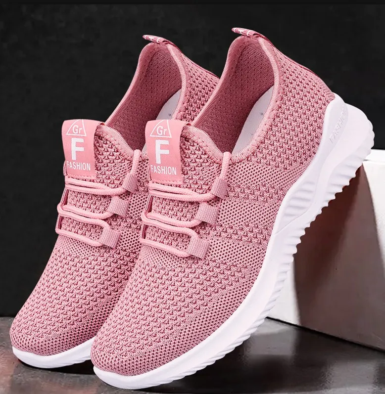 Hot sale fashion women casual shoes solid color breathable mesh sneakers ladies sporty walking style shoes
Hot sale fashion women casual shoes solid color breathable mesh sneakers ladies sporty walking style shoes