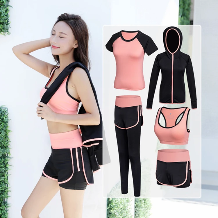 Wholesale 5pcs Yoga Sport Clothes Women Set, Sport Wear Fitness Women Clothes, Seamless Activewear Women Sport Clothes, Customized colors
Wholesale 5pcs Yoga Sport Clothes Women Set, Sport Wear Fitness Women Clothes, Seamless Activewear Women Sport Clothes, Customized colors
