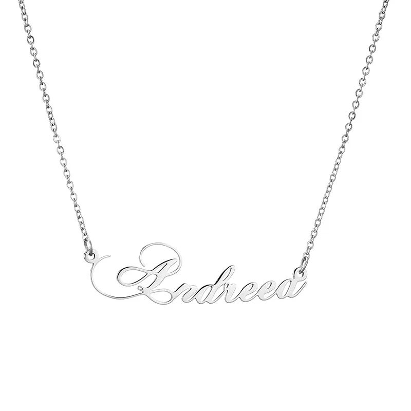 Custom Name Logo 18K Gold Plate Stainless Steel Jewelry Vendors Customise Pendant Logos Letter Necklace Dainty, Gold silver rose gold
Custom Name Logo 18K Gold Plate Stainless Steel Jewelry Vendors Customise Pendant Logos Letter Necklace Dainty, Gold silver rose gold