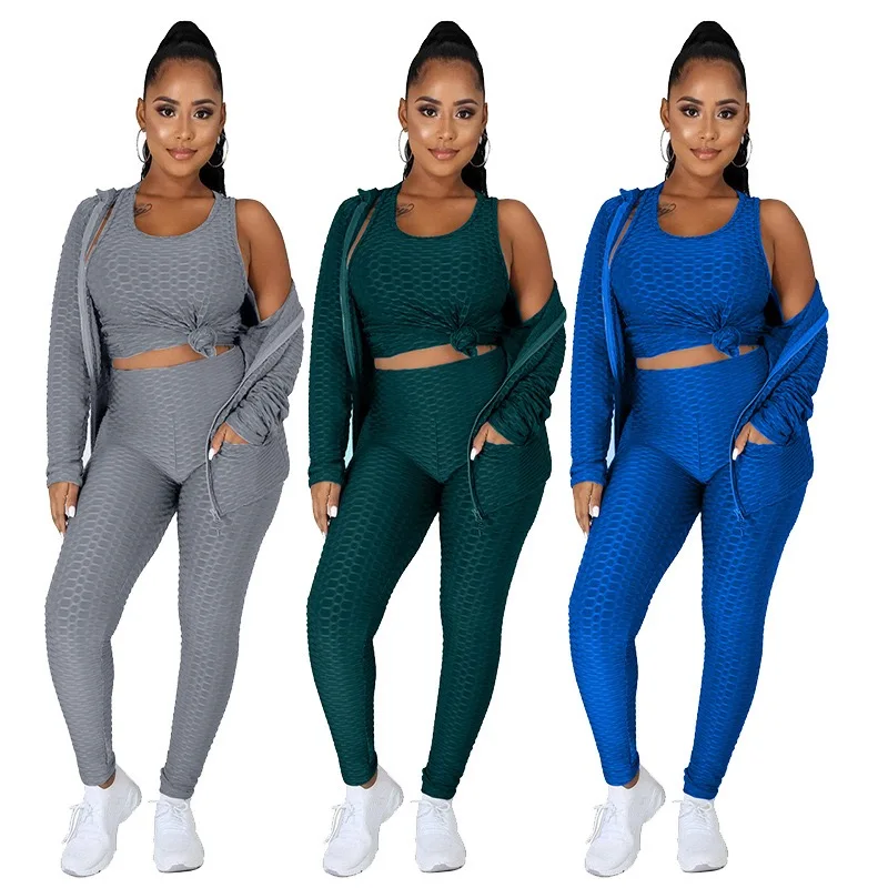4XL Plus Size Women's 3 Pieces Yoga Set Matching Skinny Tank Tops+Jogger Leggings+Long Sleeve Hooded Outfits
4XL Plus Size Women's 3 Pieces Yoga Set Matching Skinny Tank Tops+Jogger Leggings+Long Sleeve Hooded Outfits