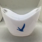 Factory supply plastic double ice bucket,PS ice bucket