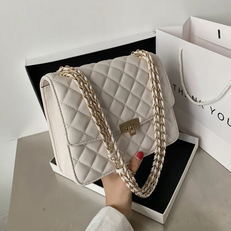 Quilted Leather Shoulder Clutch Crossbody Bag with Chain Strap women hand bags women handbags ladies purses
Quilted Leather Shoulder Clutch Crossbody Bag with Chain Strap women hand bags women handbags ladies purses