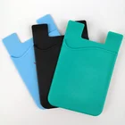 Custom Adhesive 3m Sticky Mobile Phone Cell Phone Smart Silicone Card Holder