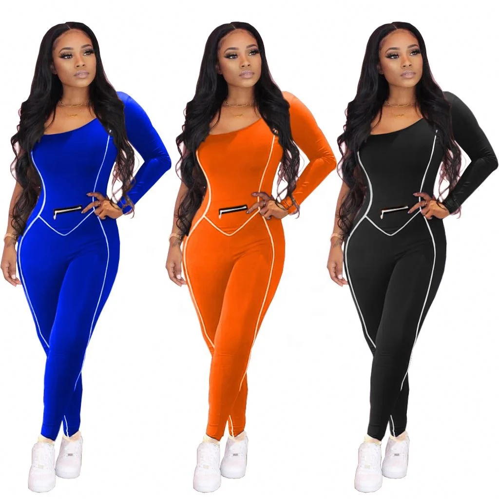 Me2052 Women Fashion Cute Sports Leisure Oblique Shoulder Long Sleeve Solid Color Jumpsuit For Ladies
Me2052 Women Fashion Cute Sports Leisure Oblique Shoulder Long Sleeve Solid Color Jumpsuit For Ladies