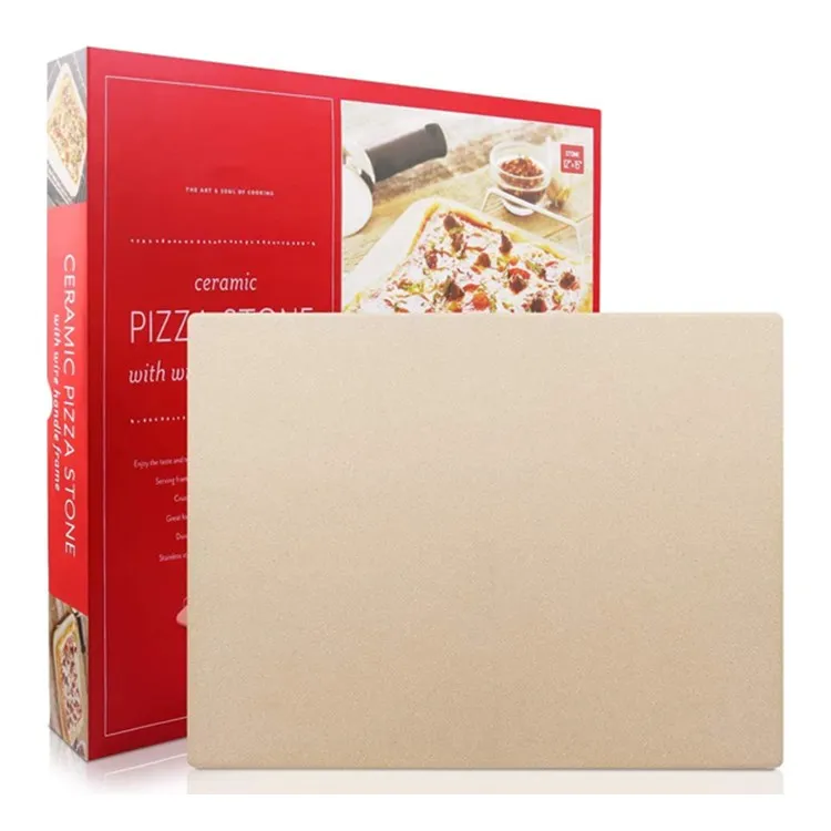 12*15 Oven Temperature Big Size Thicker Stone Base Pizza Plate, Oven Cordierite Square Pizza Stone
12*15 Oven Temperature Big Size Thicker Stone Base Pizza Plate, Oven Cordierite Square Pizza Stone