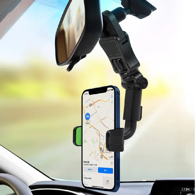 Wholesale New Multifunctional Universal Clip on Car Rear Rearview Mirror Mount Mobile Cell Phone Support for GPS Navigation, Black+green
Wholesale New Multifunctional Universal Clip on Car Rear Rearview Mirror Mount Mobile Cell Phone Support for GPS Navigation, Black+green