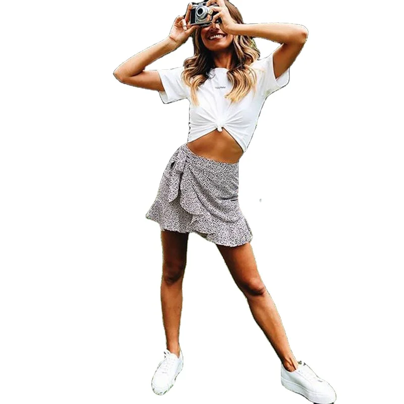 Multi Dot Print Short Mini Skirts Women Summer Ruffle High Waist Bow Tie Skirt Ladies Streetwear Slim Bottoms
Multi Dot Print Short Mini Skirts Women Summer Ruffle High Waist Bow Tie Skirt Ladies Streetwear Slim Bottoms