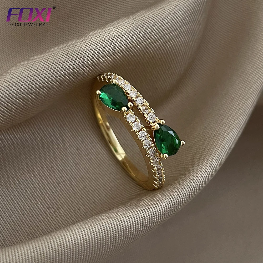2022 trendy style double head exquisite emerald zircon inlaid charm women's 18K gold-plated ring
2022 trendy style double head exquisite emerald zircon inlaid charm women's 18K gold-plated ring