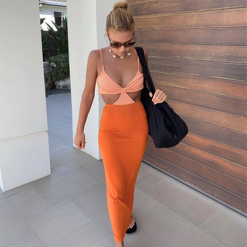 Bomblook M21DS239 Maxi Dress Halter High Waist Solid Color Casual Streetwear New Fashion Women Dress
Bomblook M21DS239 Maxi Dress Halter High Waist Solid Color Casual Streetwear New Fashion Women Dress