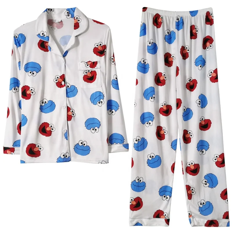 Lapel new cardigan style nightgown women long-sleeved trousers two pieces set in spring and autumn temperament ladies home wear
Lapel new cardigan style nightgown women long-sleeved trousers two pieces set in spring and autumn temperament ladies home wear