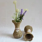 Hand woven table decorate nature seagrass Vase basket
