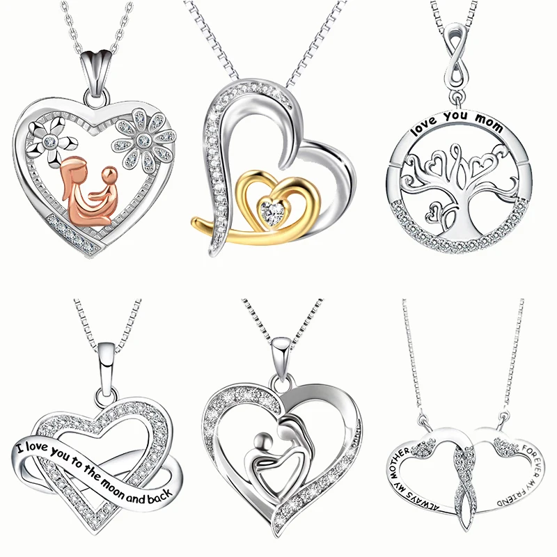 Mother'S Day Gift 925 Sterling Silver Necklace Jewelry Diamond Peach Heart Pendant Necklace Mother'S Day For Mothers Day, Picture shows
Mother'S Day Gift 925 Sterling Silver Necklace Jewelry Diamond Peach Heart Pendant Necklace Mother'S Day For Mothers Day, Picture shows