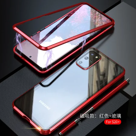 Metal Magnetic Adsorption Case For Samsung Galaxy S20 Ultra Back Cover Tempered Glass Back For S20 Plus Phone Cases Funda 
Metal Magnetic Adsorption Case For Samsung Galaxy S20 Ultra Back Cover Tempered Glass Back For S20 Plus Phone Cases Funda