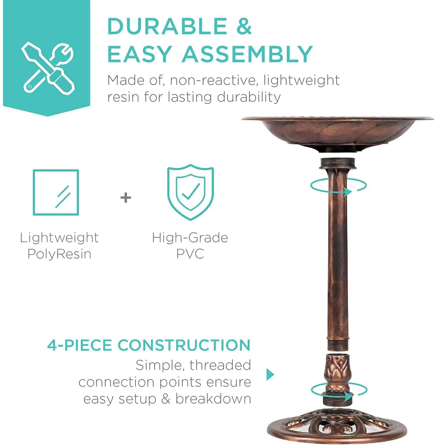 Outdoor Pedestal Garden Bird Bath decoration furniture giardino mobili da giardino brown vogelbad bird bath bird feed, Bronze
Outdoor Pedestal Garden Bird Bath decoration furniture giardino mobili da giardino brown vogelbad bird bath bird feed, Bronze