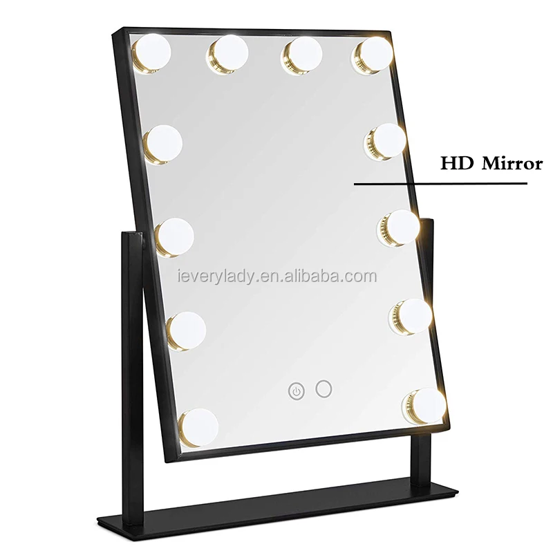 LED Makeup Mirror Lighted Beauty Vanity Mirror with 9 LED Lights Adjustable 360 Rotating Mirror, Black;white
LED Makeup Mirror Lighted Beauty Vanity Mirror with 9 LED Lights Adjustable 360 Rotating Mirror, Black;white