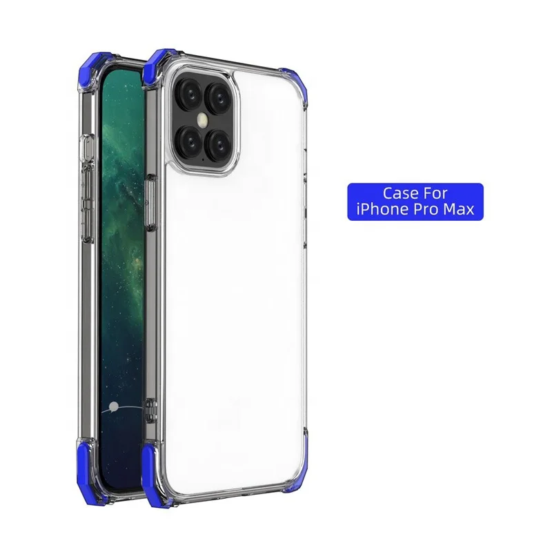 Fashion Simple Style Clear Shockproof PC+TPU+TPE Cell Phone Case For Iphone 12 Pro Max 6.7, Multi-color, can be customized
Fashion Simple Style Clear Shockproof PC+TPU+TPE Cell Phone Case For Iphone 12 Pro Max 6.7, Multi-color, can be customized