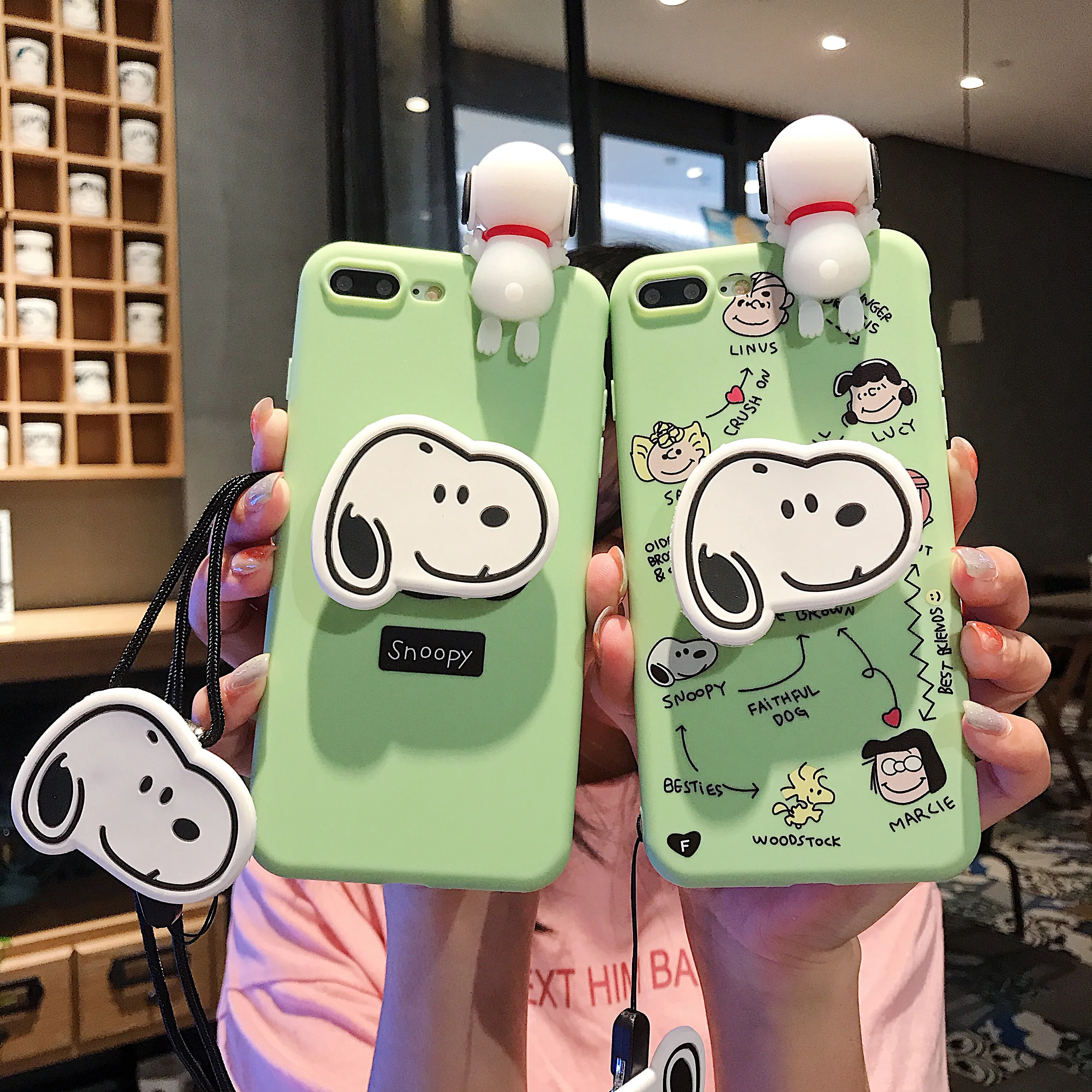 For iPhone X Xs 6 7 8 Plus 11 Pro Max Snoopy 3D Papa Doll Holder Stand Strap Cute Soft Phone Case
For iPhone X Xs 6 7 8 Plus 11 Pro Max Snoopy 3D Papa Doll Holder Stand Strap Cute Soft Phone Case