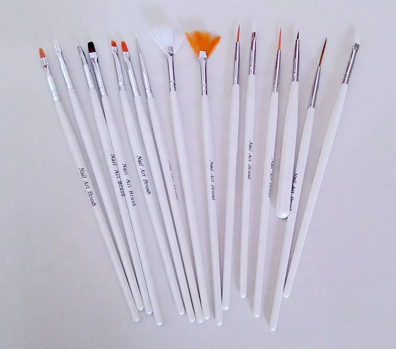 Wholesale 15 Pieces rainbow nail art brush Plastic fiber nail brush Delicate Painting Nail Art set brush, No4 no6 no8
Wholesale 15 Pieces rainbow nail art brush Plastic fiber nail brush Delicate Painting Nail Art set brush, No4 no6 no8