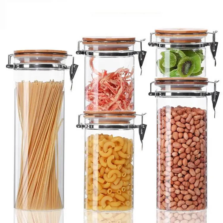 Sealed Storage Wide Mouth Glass Jar Glass Clip Lid Large Glass Jars For Food Storage, Clear
Sealed Storage Wide Mouth Glass Jar Glass Clip Lid Large Glass Jars For Food Storage, Clear