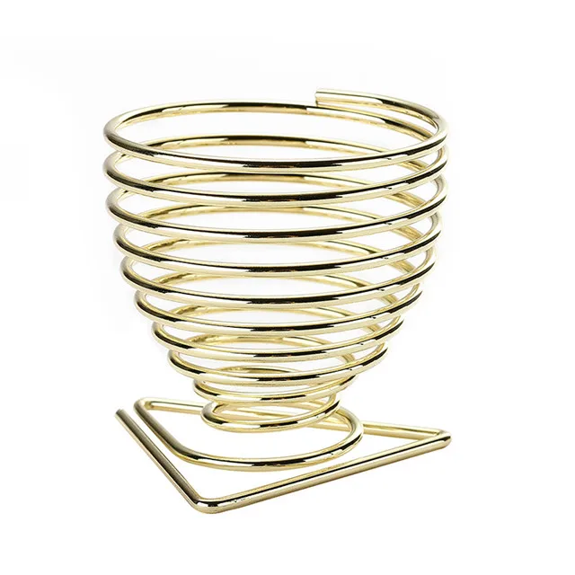 

Boiled Eggs Holder Hot Products Stainless Steel Spring Wire Tray Egg Cup Kitchen Accessories, As photo