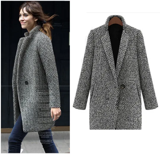 Custom Design Available women's windbreaker long double-breasted thickened woolen women coat
Custom Design Available women's windbreaker long double-breasted thickened woolen women coat