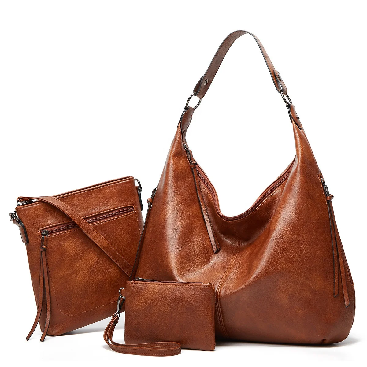 Vintage Leather ladies Hobo bag purse sets of 3 pieces hot sale large capacity Handbag for women armpit tote bag, 14
Vintage Leather ladies Hobo bag purse sets of 3 pieces hot sale large capacity Handbag for women armpit tote bag, 14
