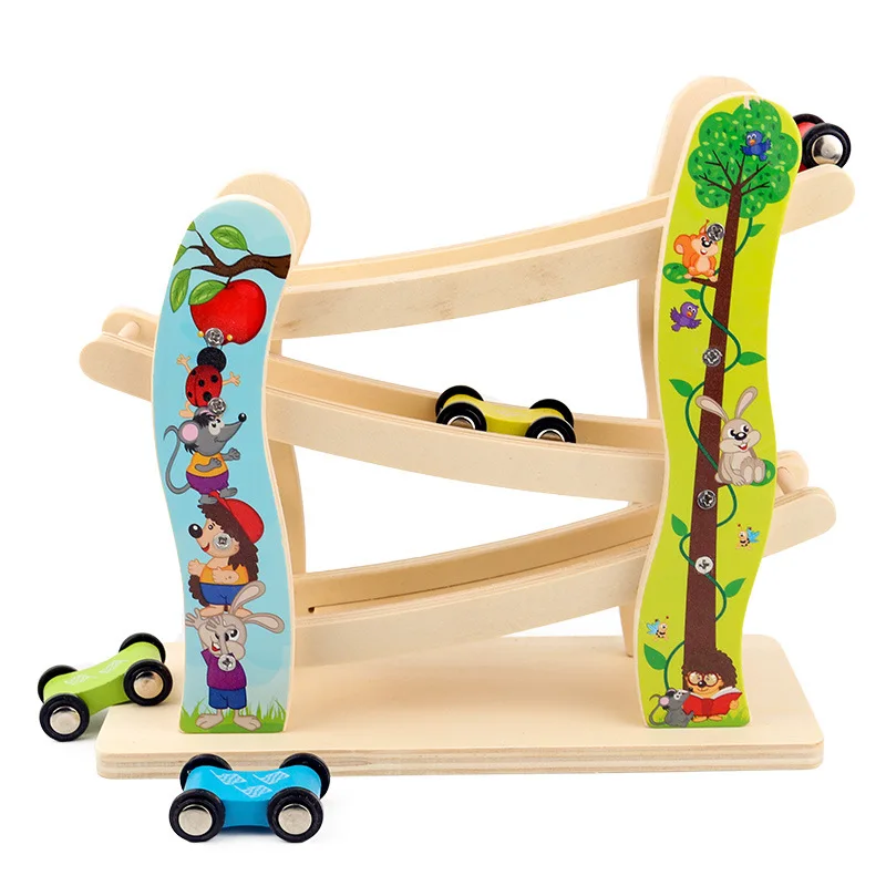 HOYE CRAFT Wholesale Assembled Wooden Track Gliding Car Wooden Classic Ramp Sliding Cars toys for kids
HOYE CRAFT Wholesale Assembled Wooden Track Gliding Car Wooden Classic Ramp Sliding Cars toys for kids