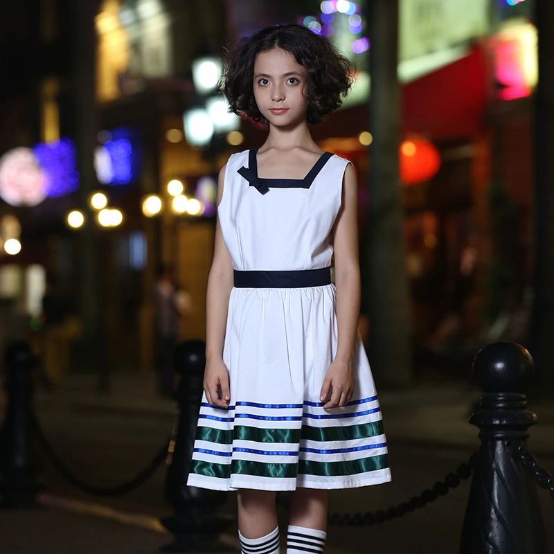 blue pinafore dress school