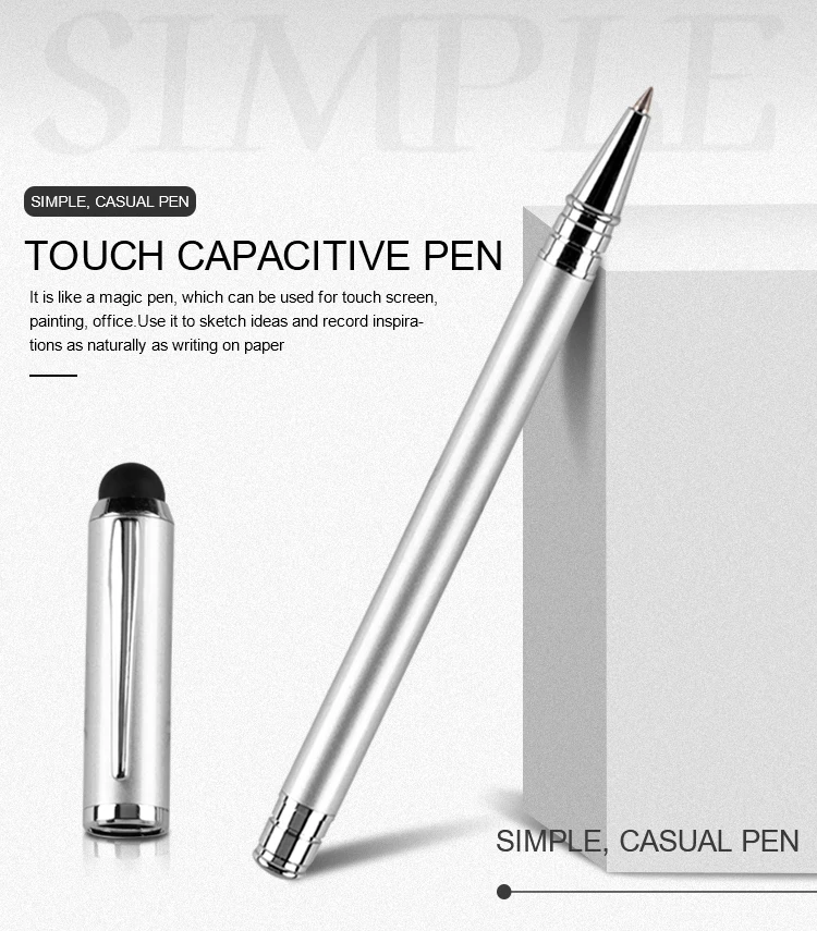 active capacitive touch screen stylus pen printing gift stylus