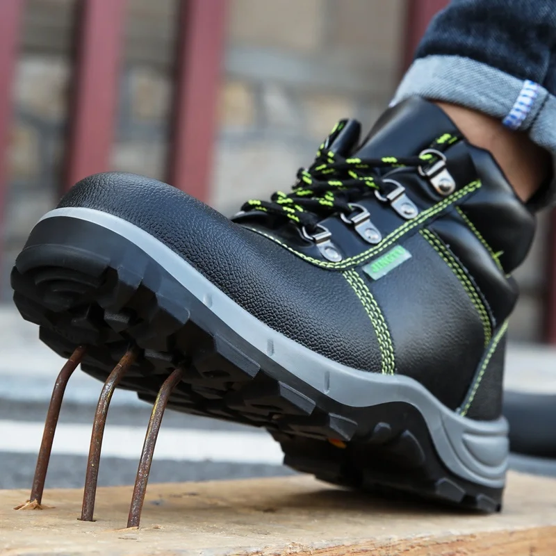GUYISA New Fashion Solid Bottom Waterproof Cowhide Leather Worker Safety Shoes Men's Steel Toe Boots For Men, Green
GUYISA New Fashion Solid Bottom Waterproof Cowhide Leather Worker Safety Shoes Men's Steel Toe Boots For Men, Green