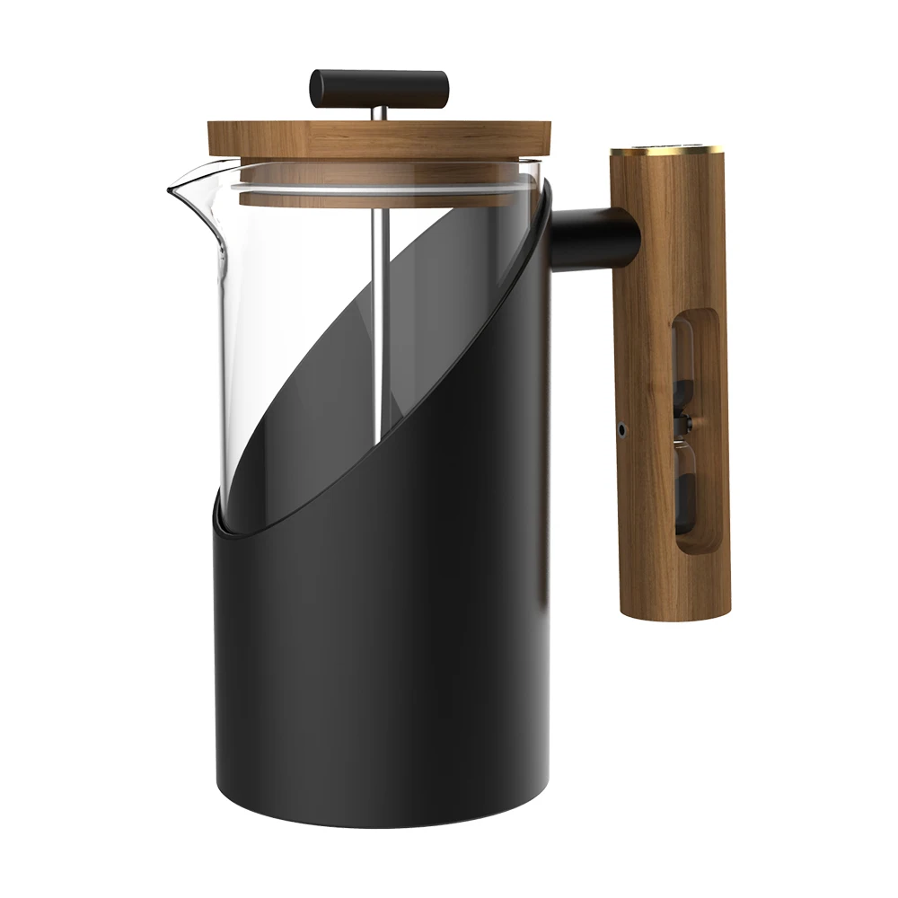 DHPO New design nordic cafetiere coffee french press stainless steel glass coffee maker with wooden handle hourglass, Black, white, green, yellow, red, gray, blue
DHPO New design nordic cafetiere coffee french press stainless steel glass coffee maker with wooden handle hourglass, Black, white, green, yellow, red, gray, blue