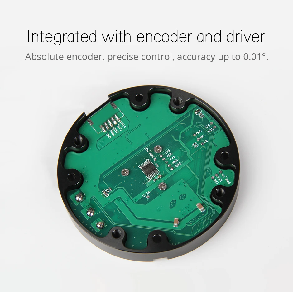integrated with encoder and driver