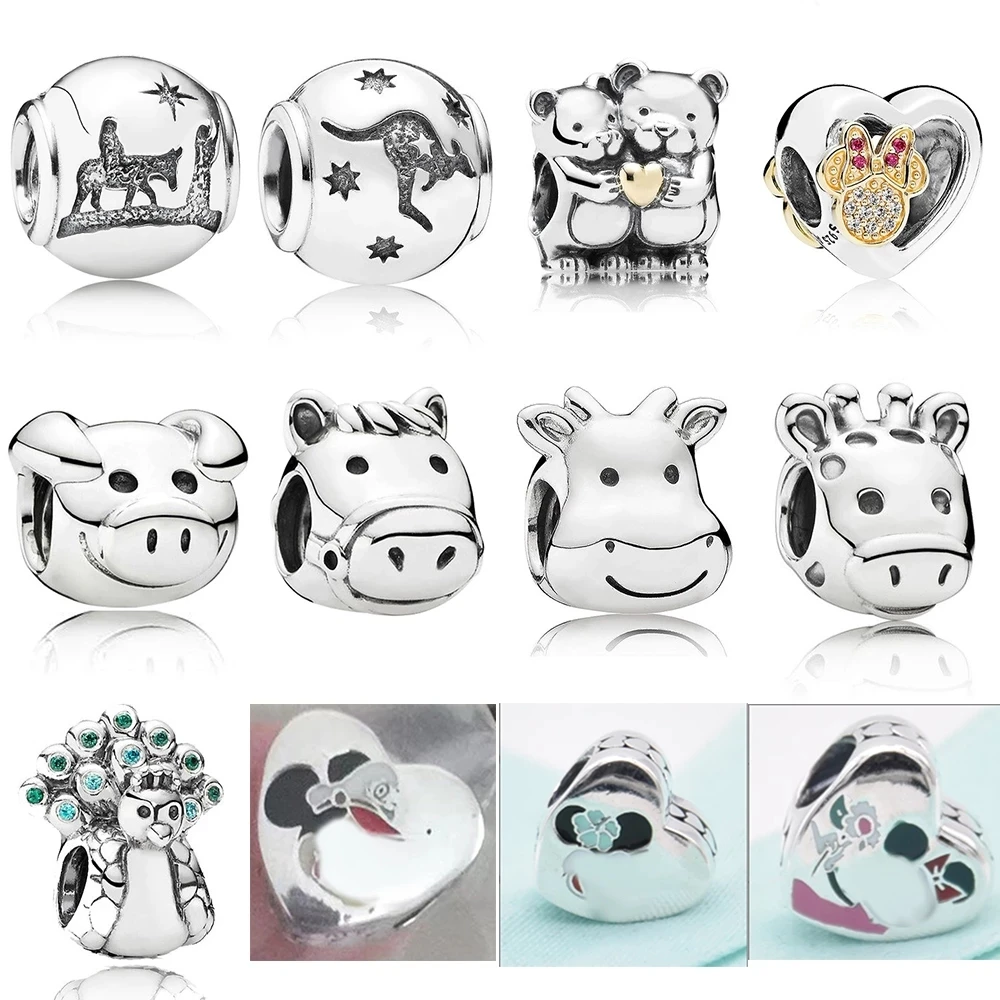 2021 NEW 100% 925 Sterling Silver Heart Shaped Cute Animal Pig Cow Horse Deer Charm Fit DIY Bracelet Fashion Original Jewelry
2021 NEW 100% 925 Sterling Silver Heart Shaped Cute Animal Pig Cow Horse Deer Charm Fit DIY Bracelet Fashion Original Jewelry