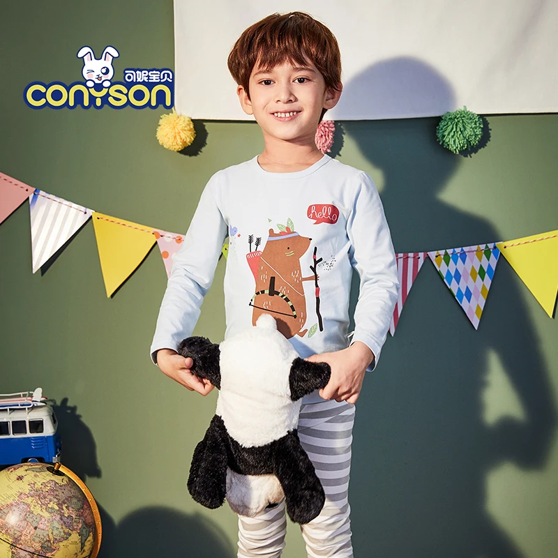 Wholesale Long Sleeve Stripe Cartoon Custom Boys Pijamas Bamboo Kids Winter Sleeping Pajama
Wholesale Long Sleeve Stripe Cartoon Custom Boys Pijamas Bamboo Kids Winter Sleeping Pajama