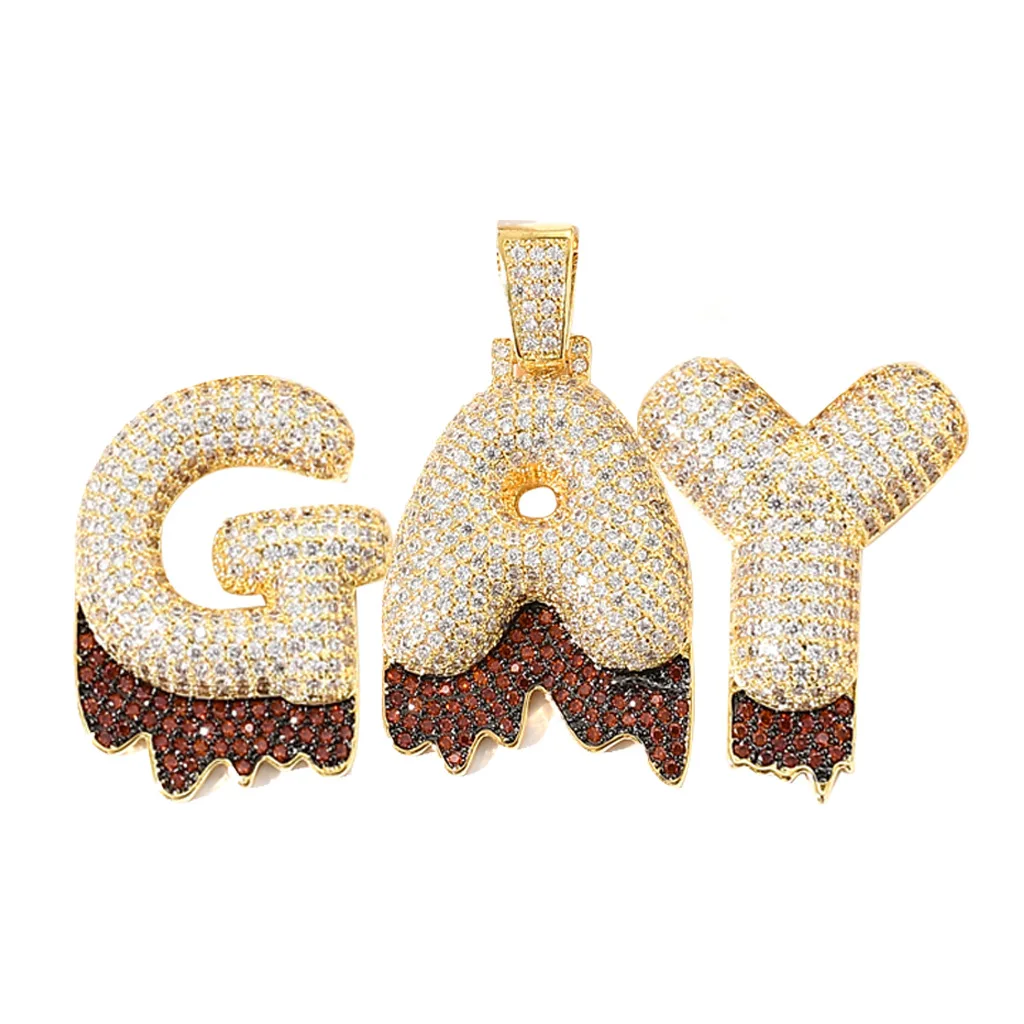 HipHop Ice Out CZ Alphanumeric Drop Charm Pendant Custom Name NecKLACE for Women and Men
HipHop Ice Out CZ Alphanumeric Drop Charm Pendant Custom Name NecKLACE for Women and Men