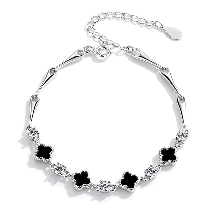 Dropshipping High Quality Gold Silver Plated Bracelet Jewelry Classic 925 Sterling Silver Four Leaf Clover Bracelet Women
Dropshipping High Quality Gold Silver Plated Bracelet Jewelry Classic 925 Sterling Silver Four Leaf Clover Bracelet Women