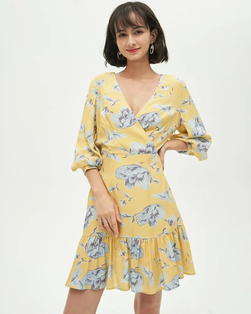2020 Summer New Lantern sleeve Casual Slim Ruffle Boho Floral Dresses, Shown,or customized color,provide color swatches
2020 Summer New Lantern sleeve Casual Slim Ruffle Boho Floral Dresses, Shown,or customized color,provide color swatches