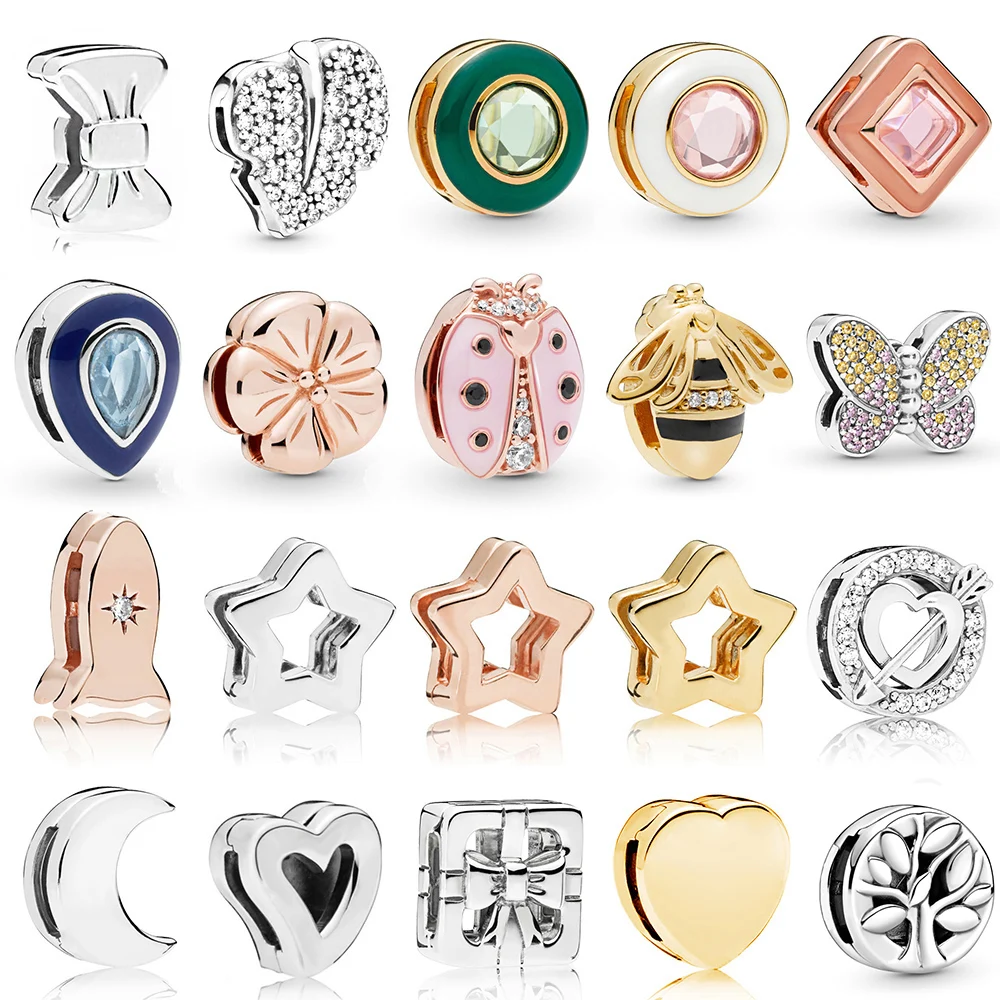 NEW 100% 925 Sterling Silver Charm In Shine Gold & Rose Clear CZ Cubic Zircon Fit Girl DIY Bracelet Jewelry Gift for Pandora
NEW 100% 925 Sterling Silver Charm In Shine Gold & Rose Clear CZ Cubic Zircon Fit Girl DIY Bracelet Jewelry Gift for Pandora
