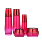 Glass Bottle Glassglassglass Luxury Glass Cosmetic Essential Oil Pump Bottle Cream Glass Jar